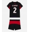 Fotbollsset Barn AC Milan Pervis Estupinan #2 Hemmatröja 2025-26 Mini-Kit Kortärmad (+ korta byxor)