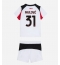 Fotbollsset Barn AC Milan Strahinja Pavlovic #31 Bortatröja 2025-26 Mini-Kit Kortärmad (+ korta byxor)