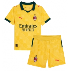 Fotbollsset Barn AC Milan Tredje Tröja 2025-26 Mini-Kit Kortärmad (+ korta byxor)