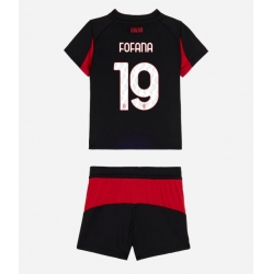 Fotbollsset Barn AC Milan Youssouf Fofana #19 Hemmatröja 2025-26 Mini-Kit Kortärmad (+ korta byxor)