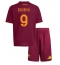 Fotbollsset Barn AS Roma Artem Dovbyk #9 Hemmatröja 2025-26 Mini-Kit Kortärmad (+ korta byxor)
