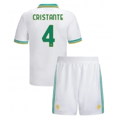 Fotbollsset Barn AS Roma Bryan Cristante #4 Tredje Tröja 2025-26 Mini-Kit Kortärmad (+ korta byxor)