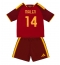 Fotbollsset Barn AS Roma Donyell Malen #14 Hemmatröja 2026-27 Mini-Kit Kortärmad (+ korta byxor)