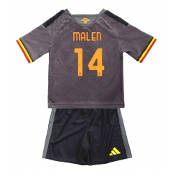 Fotbollsset Barn AS Roma Donyell Malen #14 Tredje Tröja 2026-27 Mini-Kit Kortärmad (+ korta byxor)