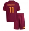 Fotbollsset Barn AS Roma Evan Ferguson #11 Hemmatröja 2025-26 Mini-Kit Kortärmad (+ korta byxor)