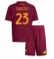 Fotbollsset Barn AS Roma Gianluca Mancini #23 Hemmatröja 2025-26 Mini-Kit Kortärmad (+ korta byxor)