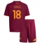Fotbollsset Barn AS Roma Matias Soule #18 Hemmatröja 2025-26 Mini-Kit Kortärmad (+ korta byxor)