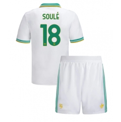 Fotbollsset Barn AS Roma Matias Soule #18 Tredje Tröja 2025-26 Mini-Kit Kortärmad (+ korta byxor)