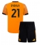 Fotbollsset Barn AS Roma Paulo Dybala #21 Bortatröja 2025-26 Mini-Kit Kortärmad (+ korta byxor)