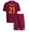 Fotbollsset Barn AS Roma Paulo Dybala #21 Hemmatröja 2025-26 Mini-Kit Kortärmad (+ korta byxor)