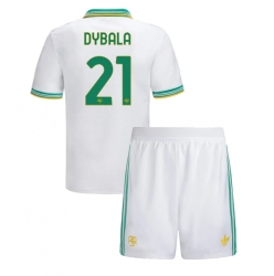 Fotbollsset Barn AS Roma Paulo Dybala #21 Tredje Tröja 2025-26 Mini-Kit Kortärmad (+ korta byxor)
