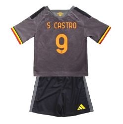 Fotbollsset Barn AS Roma Santiago Castro #9 Tredje Tröja 2026-27 Mini-Kit Kortärmad (+ korta byxor)