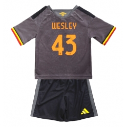 Fotbollsset Barn AS Roma Wesley Franca #43 Tredje Tröja 2026-27 Mini-Kit Kortärmad (+ korta byxor)