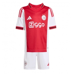 Fotbollsset Barn Ajax Hemmatröja 2025-26 Mini-Kit Kortärmad (+ korta byxor)