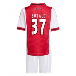 Fotbollsset Barn Ajax Josip Sutalo #37 Hemmatröja 2025-26 Mini-Kit Kortärmad (+ korta byxor)
