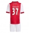 Fotbollsset Barn Ajax Josip Sutalo #37 Hemmatröja 2025-26 Mini-Kit Kortärmad (+ korta byxor)