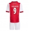 Fotbollsset Barn Ajax Kasper Dolberg #9 Hemmatröja 2025-26 Mini-Kit Kortärmad (+ korta byxor)