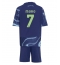 Fotbollsset Barn Ajax Raul Moro #7 Bortatröja 2025-26 Mini-Kit Kortärmad (+ korta byxor)