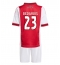 Fotbollsset Barn Ajax Steven Berghuis #23 Hemmatröja 2025-26 Mini-Kit Kortärmad (+ korta byxor)