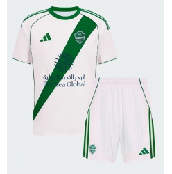 Fotbollsset Barn Al-Ahli Bortatröja 2025-26 Mini-Kit Kortärmad (+ korta byxor)