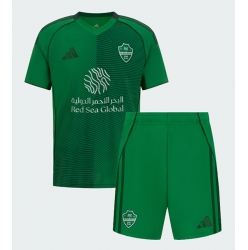 Fotbollsset Barn Al-Ahli Hemmatröja 2025-26 Mini-Kit Kortärmad (+ korta byxor)