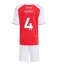 Fotbollsset Barn Arsenal Ben White #4 Hemmatröja 2025-26 Mini-Kit Kortärmad (+ korta byxor)
