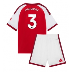 Fotbollsset Barn Arsenal Cristhian Mosquera #3 Hemmatröja 2026-27 Mini-Kit Kortärmad (+ korta byxor)