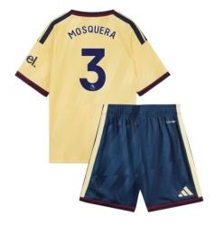Fotbollsset Barn Arsenal Cristhian Mosquera #3 Tredje Tröja 2026-27 Mini-Kit Kortärmad (+ korta byxor)