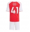 Fotbollsset Barn Arsenal Declan Rice #41 Hemmatröja 2025-26 Mini-Kit Kortärmad (+ korta byxor)
