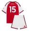 Fotbollsset Barn Arsenal Ezri Konsa #15 Hemmatröja 2026-27 Mini-Kit Kortärmad (+ korta byxor)