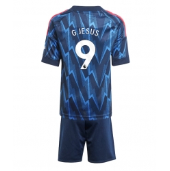 Fotbollsset Barn Arsenal Gabriel Jesus #9 Bortatröja 2025-26 Mini-Kit Kortärmad (+ korta byxor)