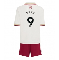 Fotbollsset Barn Arsenal Gabriel Jesus #9 Tredje Tröja 2025-26 Mini-Kit Kortärmad (+ korta byxor)