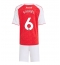 Fotbollsset Barn Arsenal Gabriel Magalhaes #6 Hemmatröja 2025-26 Mini-Kit Kortärmad (+ korta byxor)
