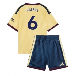 Fotbollsset Barn Arsenal Gabriel Magalhaes #6 Tredje Tröja 2026-27 Mini-Kit Kortärmad (+ korta byxor)