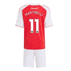 Fotbollsset Barn Arsenal Gabriel Martinelli #11 Hemmatröja 2025-26 Mini-Kit Kortärmad (+ korta byxor)