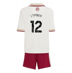 Fotbollsset Barn Arsenal Jurrien Timber #12 Tredje Tröja 2025-26 Mini-Kit Kortärmad (+ korta byxor)
