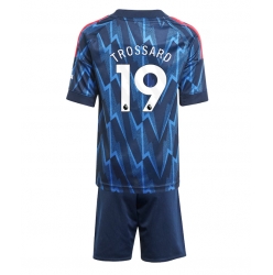 Fotbollsset Barn Arsenal Leandro Trossard #19 Bortatröja 2025-26 Mini-Kit Kortärmad (+ korta byxor)