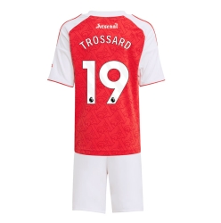 Fotbollsset Barn Arsenal Leandro Trossard #19 Hemmatröja 2025-26 Mini-Kit Kortärmad (+ korta byxor)