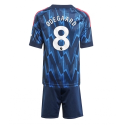 Fotbollsset Barn Arsenal Martin Odegaard #8 Bortatröja 2025-26 Mini-Kit Kortärmad (+ korta byxor)