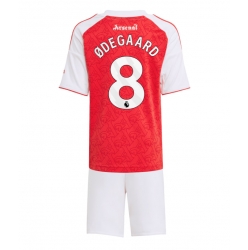 Fotbollsset Barn Arsenal Martin Odegaard #8 Hemmatröja 2025-26 Mini-Kit Kortärmad (+ korta byxor)
