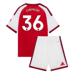 Fotbollsset Barn Arsenal Martin Zubimendi #36 Hemmatröja 2026-27 Mini-Kit Kortärmad (+ korta byxor)