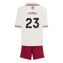 Fotbollsset Barn Arsenal Mikel Merino #23 Tredje Tröja 2025-26 Mini-Kit Kortärmad (+ korta byxor)