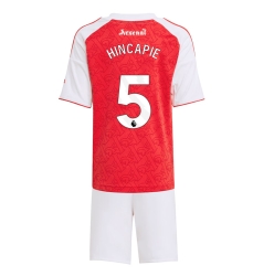 Fotbollsset Barn Arsenal Piero Hincapie #5 Hemmatröja 2025-26 Mini-Kit Kortärmad (+ korta byxor)