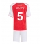 Fotbollsset Barn Arsenal Piero Hincapie #5 Hemmatröja 2025-26 Mini-Kit Kortärmad (+ korta byxor)