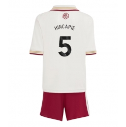 Fotbollsset Barn Arsenal Piero Hincapie #5 Tredje Tröja 2025-26 Mini-Kit Kortärmad (+ korta byxor)