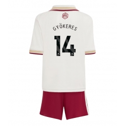 Fotbollsset Barn Arsenal Viktor Gyokeres #14 Tredje Tröja 2025-26 Mini-Kit Kortärmad (+ korta byxor)