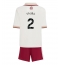 Fotbollsset Barn Arsenal William Saliba #2 Tredje Tröja 2025-26 Mini-Kit Kortärmad (+ korta byxor)