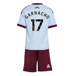 Fotbollsset Barn Aston Villa Alejandro Garnacho #17 Tredje Tröja 2026-27 Mini-Kit Kortärmad (+ korta byxor)