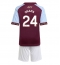 Fotbollsset Barn Aston Villa Amadou Onana #24 Hemmatröja 2025-26 Mini-Kit Kortärmad (+ korta byxor)