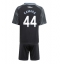 Fotbollsset Barn Aston Villa Boubacar Kamara #44 Bortatröja 2025-26 Mini-Kit Kortärmad (+ korta byxor)
